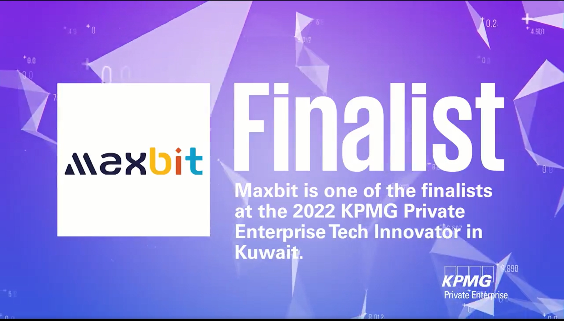 It is our pleasure to announce that our product “OrigamiTM” is promoted to the final stage at KPMG Private Enterprise Tech Innovator in Kuwait.