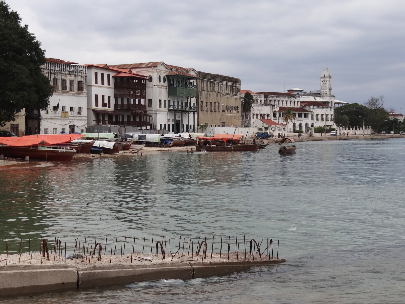 Stone Town waterfront in Zanzibar